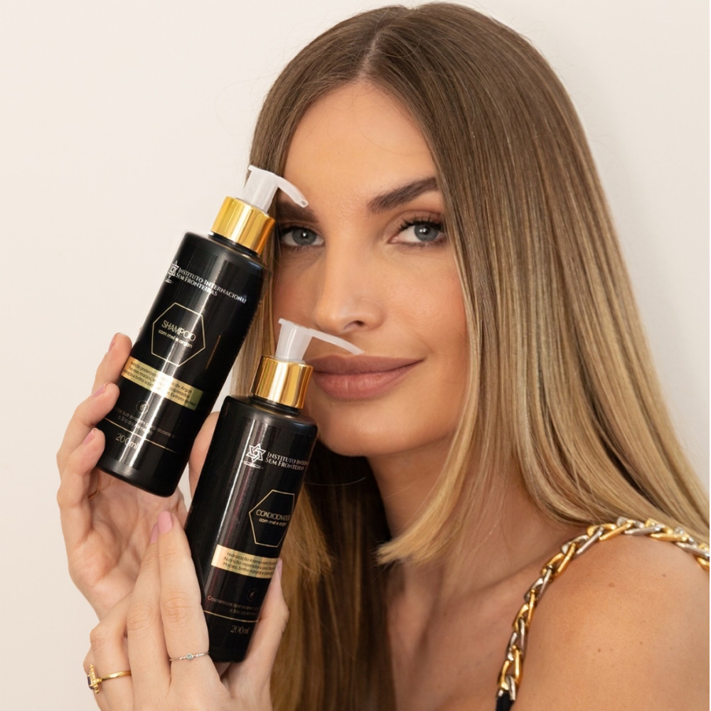 Shampoo e Condicionador com Mel e Argan 200ml