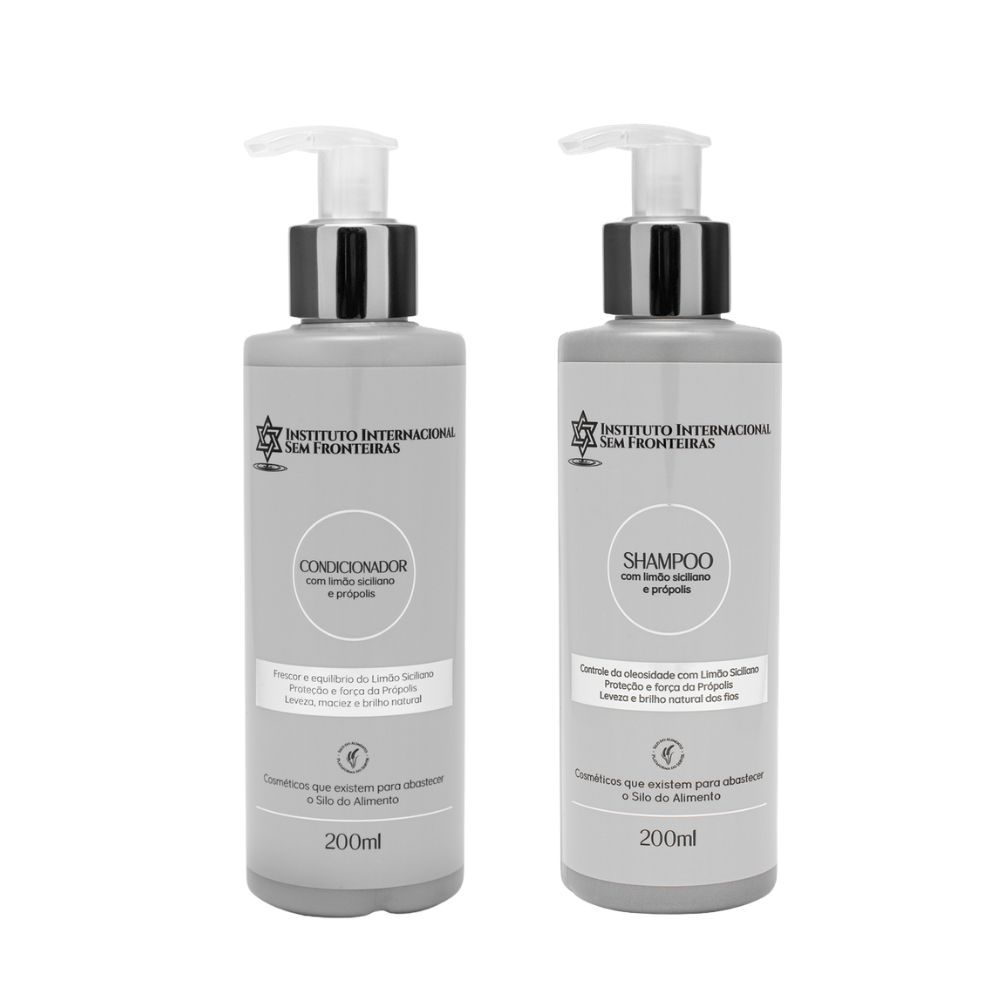 Shampoo e Condicionador com Limão e Própolis 200ml