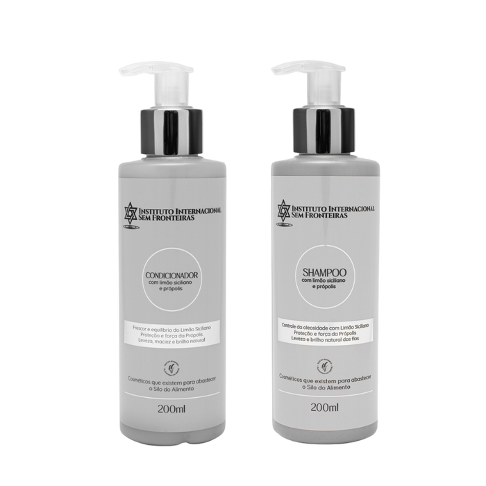 Shampoo e Condicionador com Limão e Própolis 200ml