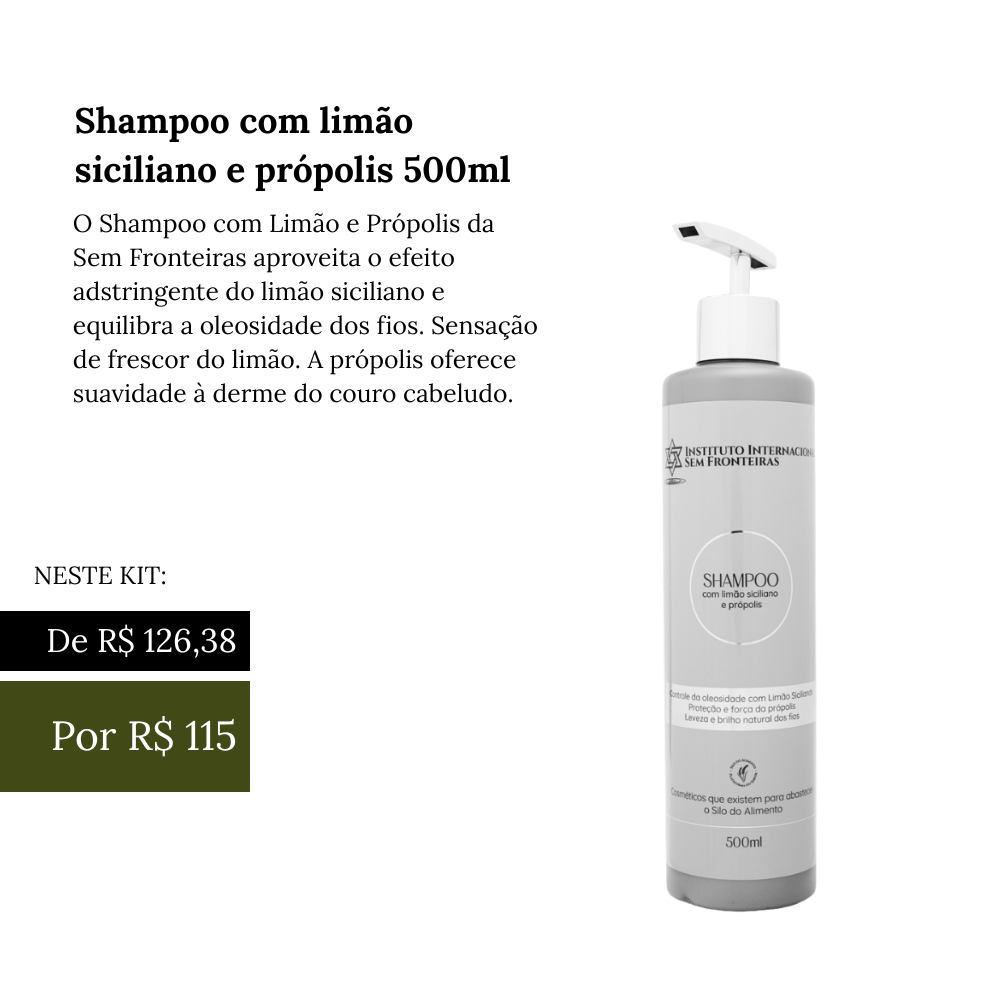 500ml Limão e Própolis Shamp & Cond