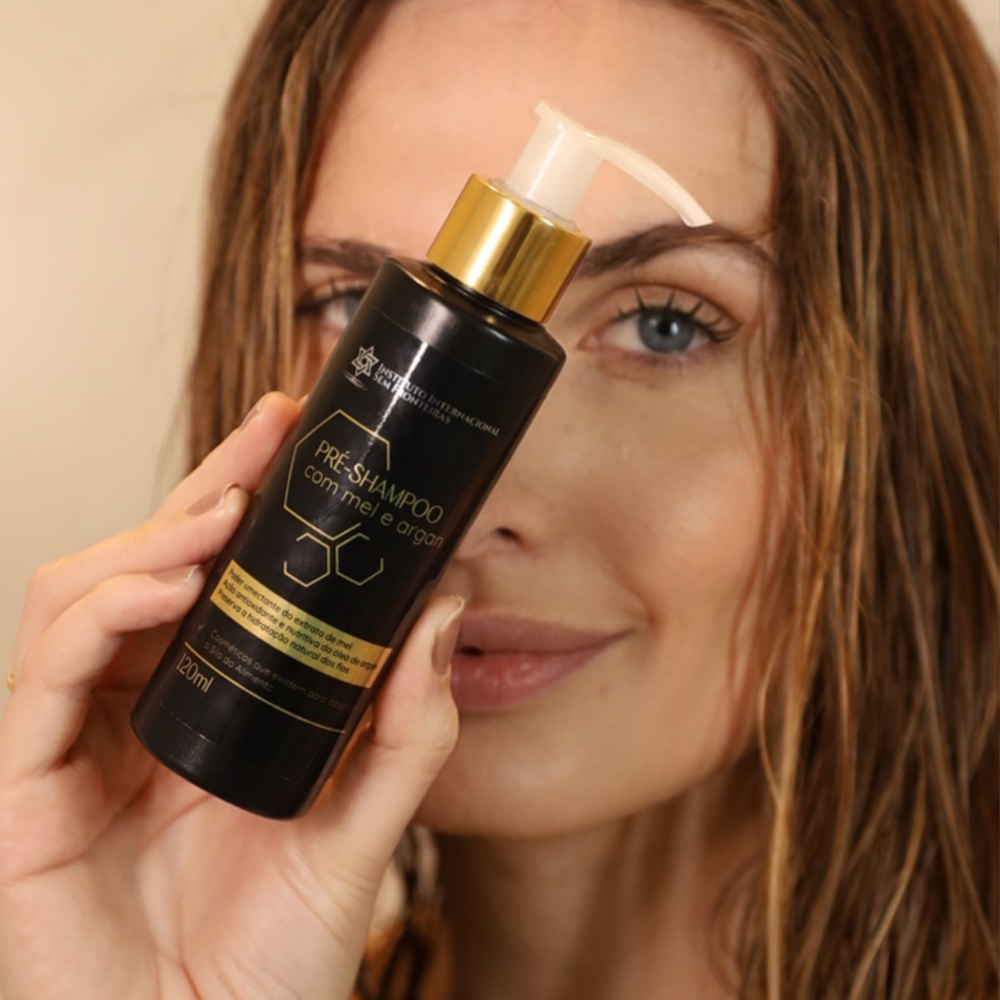 Pré-shampoo com Mel e Argan 120ml