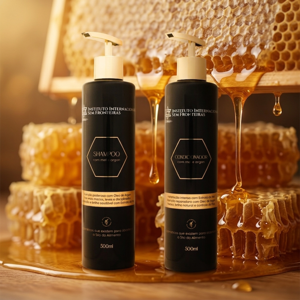 500ml Mel e Argan Shamp & Cond