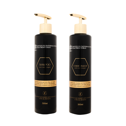 500ml Mel e Argan Shamp & Cond