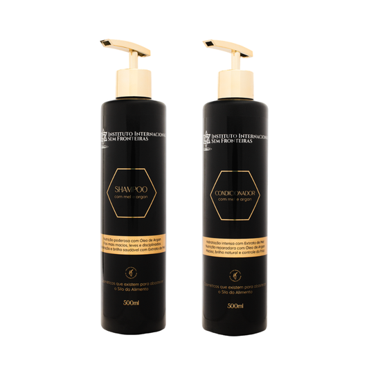 500ml Mel e Argan Shamp & Cond