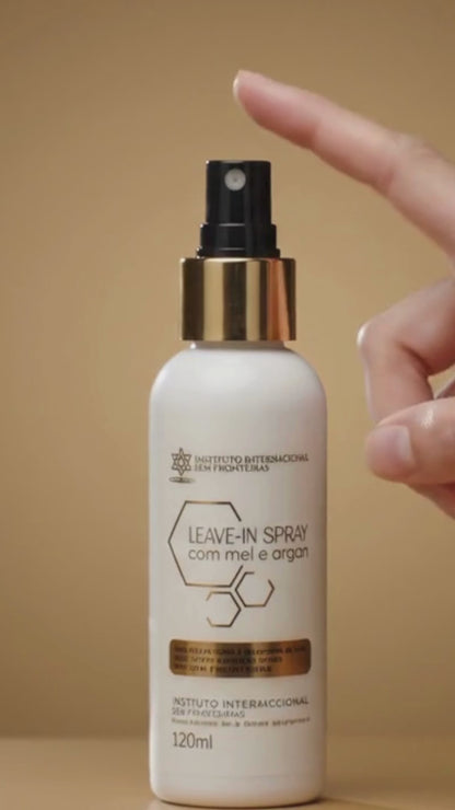 Leave-in Spray com Mel e Argan 120ml